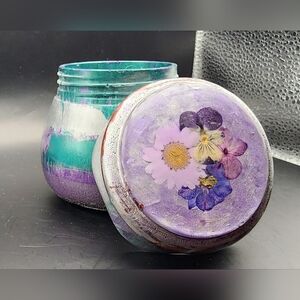 Handmade Resin Jar - Screw on Lid